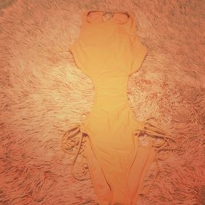 One piece peach color bathing suit (Never Worn)